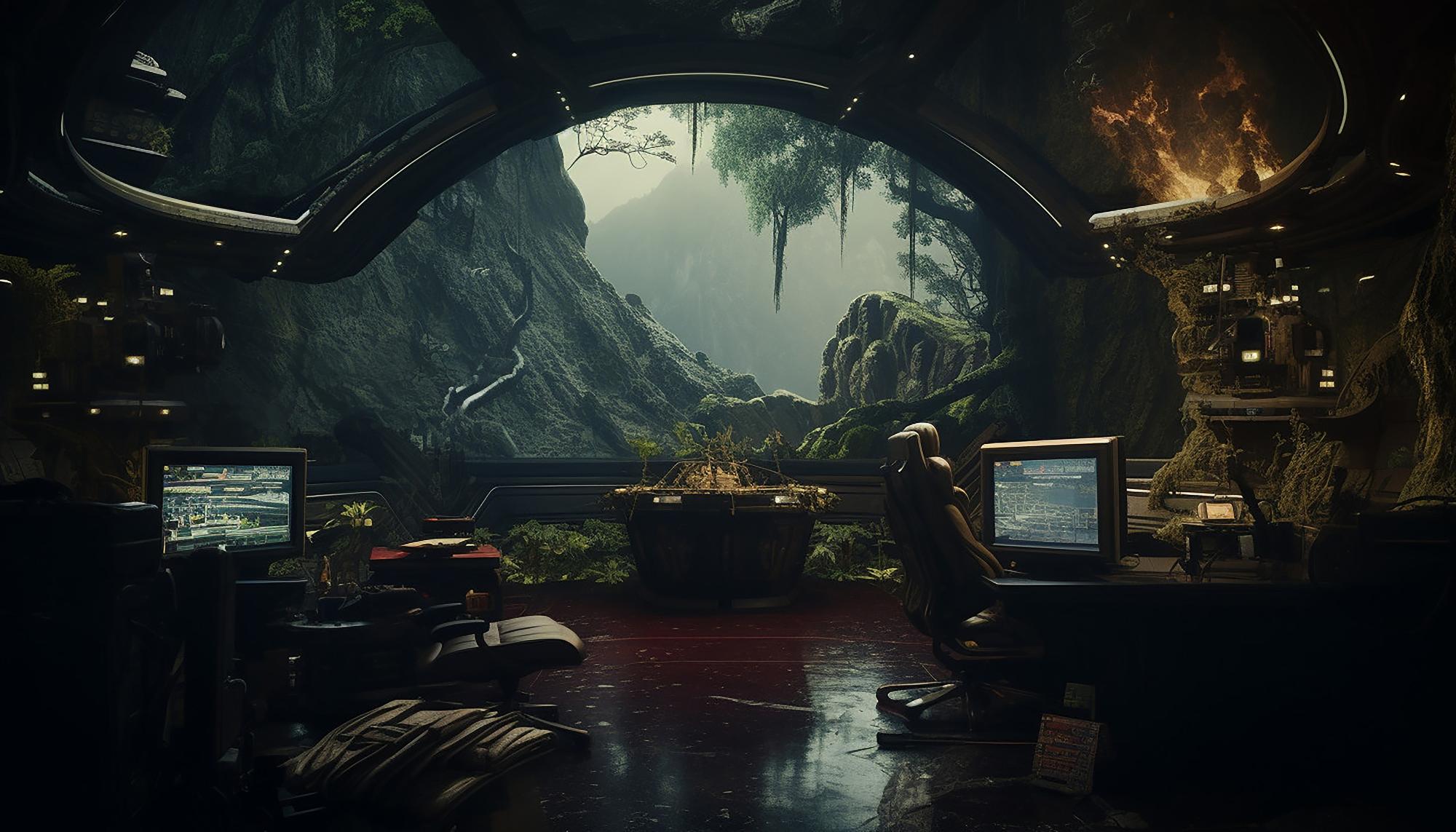 In-game environment concept art